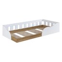 Ver imagem 1 de Cama de Solteiro Montessoriana para Colchão 188x78cm Multimóveis Cr40151 Branco/mel
