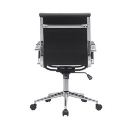 Kit 8 Cadeiras de Escritório Diretor Eames em Couro - Cinza - 6