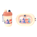 Ver imagem 1 de Kit Infantil Marmita/talheres/squeeze 2446827 Rose - Quanhe