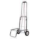 Ver imagem 1 de Carrinho de Carga Aço Cromado Dobrável100kg Rodas D Borracha
