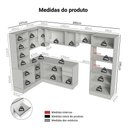 Ver imagem 3 de Armário de Cozinha Completa de Canto 100% MDF 447 cm Branco Smart Madesa 03