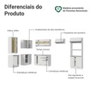 Ver imagem 4 de Armário de Cozinha Completa de Canto 100% MDF 447 cm Branco Smart Madesa 03