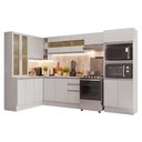 Ver imagem 2 de Armário de Cozinha Completa de Canto 100% MDF 447 cm Branco Smart Madesa 03