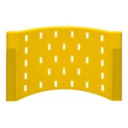 Assento Encosto Plastico Preto Cadeira Fixa - 3