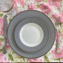 Ver imagem 1 de Kit 4 Serviços Americanos Jacquard Floral Rosa - 35x45cm Sua Casa Decor