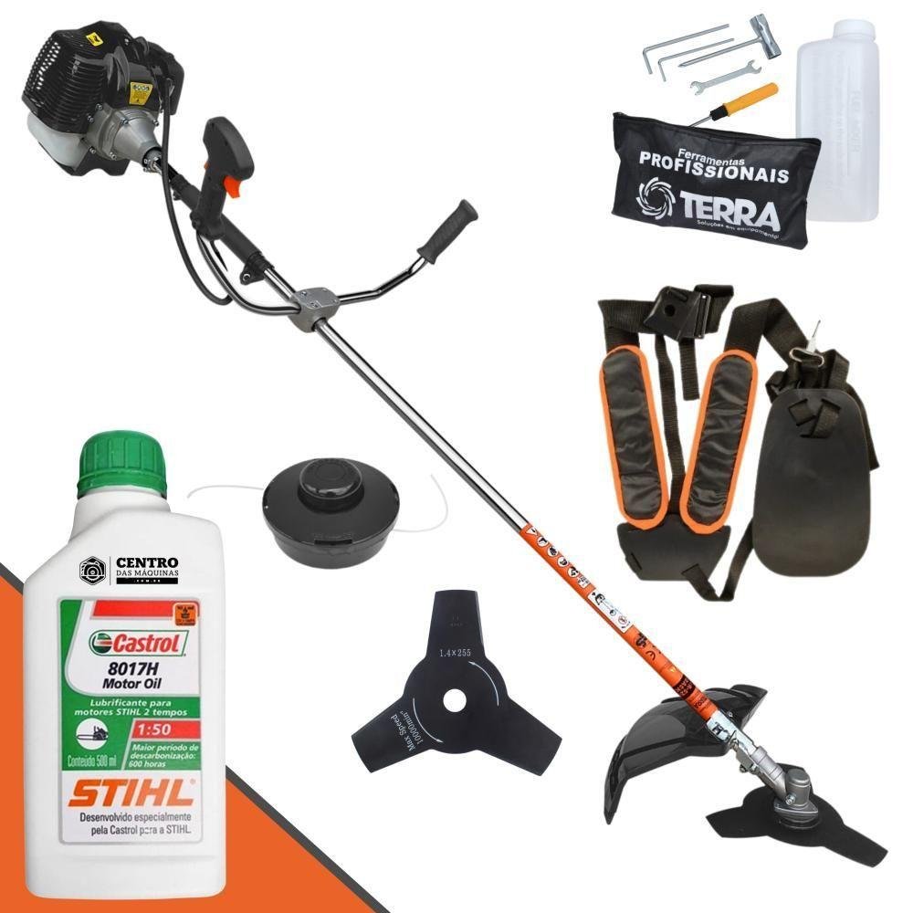 Roçadeira 43cc Terra Grh430 com Óleo Stihl 2t de 500ml | MadeiraMadeira