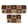 Jogo de Tapetes de Cozinha Coffee Café Antiderrapante - 1