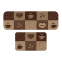 Ver imagem 1 de Jogo de Tapetes de Cozinha Coffee Café Antiderrapante