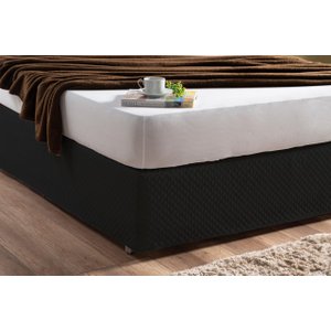 Saia Box Cama Solteiro Matelado Fábrica Própria Preto