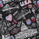 Ver imagem 1 de Papel de Parede Temático Desenho Estados Unidos - 3,30x0,50m