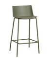 Ver imagem 6 de Kit com 2 Banquetas Ipanema Alta para Cozinha em Polipropileno e Base em Aço Pintado - Verde Aloe