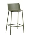 Ver imagem 6 de Kit com 2 Banquetas Ipanema Alta para Cozinha em Polipropileno e Base em Aço Pintado - Verde Aloe