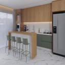 Ver imagem 2 de Kit com 2 Banquetas Ipanema Alta para Cozinha em Polipropileno e Base em Aço Pintado - Verde Aloe