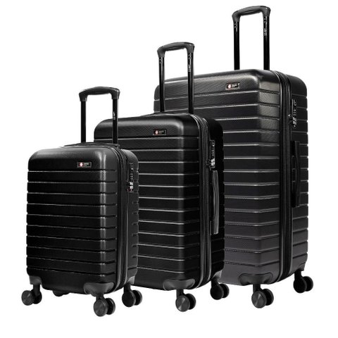 Conjunto de Malas de Viagem Pmg Paris Swiss Move - Preto