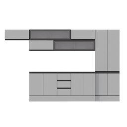 Cozinha Modulada 8 Peças 5 Aéreos 2 Balcões 1 Paneleiro Nara CabeCasa MadeiraMadeira - 4