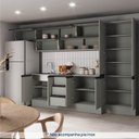Ver imagem 6 de Cozinha Modulada 8 Peças 5 Aéreos 2 Balcões 1 Paneleiro Nara CabeCasa MadeiraOriginals