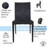 Kit 4 Cadeiras Rattan em Pp para Restaurantes Sala de Jantar Cozinha Área Externa Ecomhome - 8