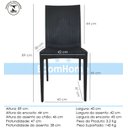 Ver imagem 7 de Kit 4 Cadeiras Rattan em Pp para Restaurantes Sala de Jantar Cozinha Área Externa Ecomhome