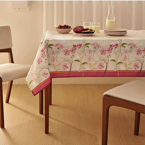 Toalha de Mesa 4 Lugares Pop Quadrada Terraço 140x140cm