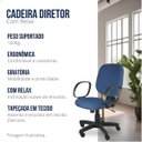 Ver imagem 4 de Cadeira Diretor Braço Corsa : Azul