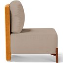 Ver imagem 7 de Kit 2 Poltronas Decorativa Sala Estar Living Hungria L02 Couríssimo Whisky Linho Bege Escuro - Lyam