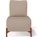 Ver imagem 6 de Kit 2 Poltronas Decorativa Sala Estar Living Hungria L02 Couríssimo Whisky Linho Bege Escuro - Lyam
