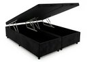 Ver imagem 1 de Cama Box Baú King Bipartido 96 Diversas Cores (193x203x42) - Suede Preto