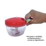 Mini Processador e Triturador de alimentos 3 lâminas multiuso:Vermelho - 4