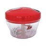 Mini Processador e Triturador de alimentos 3 lâminas multiuso:Vermelho - 3