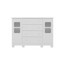 Ver imagem 7 de Cômoda Infantil 125cm 2 Portas com Vidro e 4 Gavetas Sol Multimóveis Mp4423 Branco