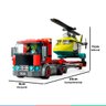 Brinquedo Lego City Blocos de Montar Transporte de Helicóptero de Salvamento 5+ anos 215 Peças - 5