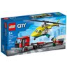 Brinquedo Lego City Blocos de Montar Transporte de Helicóptero de Salvamento 5+ anos 215 Peças - 1