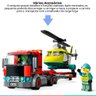 Brinquedo Lego City Blocos de Montar Transporte de Helicóptero de Salvamento 5+ anos 215 Peças - 4