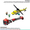Brinquedo Lego City Blocos de Montar Transporte de Helicóptero de Salvamento 5+ anos 215 Peças - 2