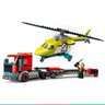 Brinquedo Lego City Blocos de Montar Transporte de Helicóptero de Salvamento 5+ anos 215 Peças - 8