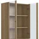 Ver imagem 6 de Cristaleira 2 Portas de Vidro Pé Metal Arlo A10 Hanover/dourado - Mpozenato