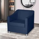 Ver imagem 4 de Poltrona Decorativa Tilla para Consultorio Recepção Believe:azul