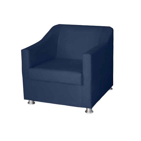 Poltrona Decorativa Tilla para Consultorio Recepção Believe:azul