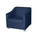 Ver imagem 1 de Poltrona Decorativa Tilla para Consultorio Recepção Believe:azul