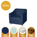 Ver imagem 5 de Poltrona Decorativa Tilla para Consultorio Recepção Believe:azul