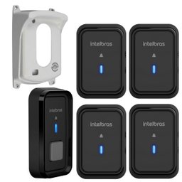 Campainha sem Fio Cib 101 para 4 Salas e Protetor Intelbras - 2
