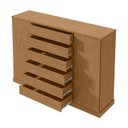 Ver imagem 2 de Cômoda Sapateira Vedra Amêndoa Clean – Lopas