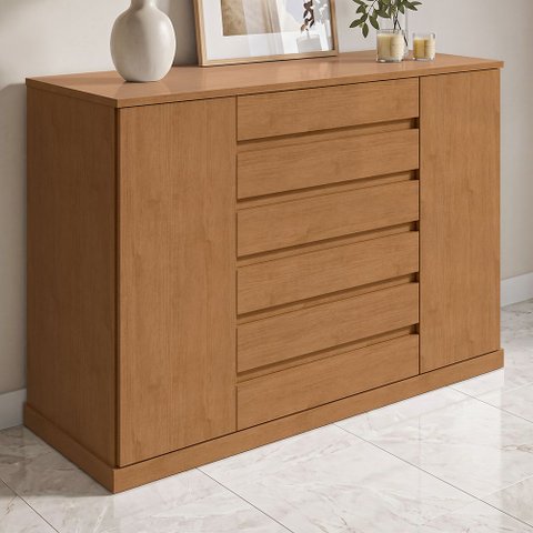 Cômoda Sapateira Vedra Amêndoa Clean – Lopas