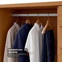 Ver mais imagens de Cômoda Sapateira Vedra Amêndoa Clean – Lopas