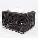 Ver imagem 5 de Jogo Conjunto de Sofá Poltrona para Varanda Jardim Sala Piscina Modelo Fúcsia Fibra Sintética