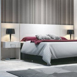 Cabeceira Extensível Casal/Queen 2 Mesas de Apoio Calenda Henn - 2 Cabeceira Extensível Casal/Queen 2 Mesas de Apoio Calenda Henn - 2