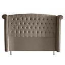 Ver imagem 1 de Cabeceira de Cama Box Luxo Queen 160 Cm Suede Capuccino Eli Móveis