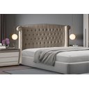 Ver imagem 2 de Cabeceira de Cama Box Luxo Queen 160 Cm Suede Capuccino Eli Móveis