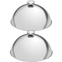 Ver imagem 1 de Kit 2 Cloches 24,5cm Aço Inox Tampa para Alimentos Tramontin