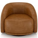 Ver imagem 1 de Kit 02 Poltronas Decorativa Giratória Angelina M03 Couríssimo Whisky
